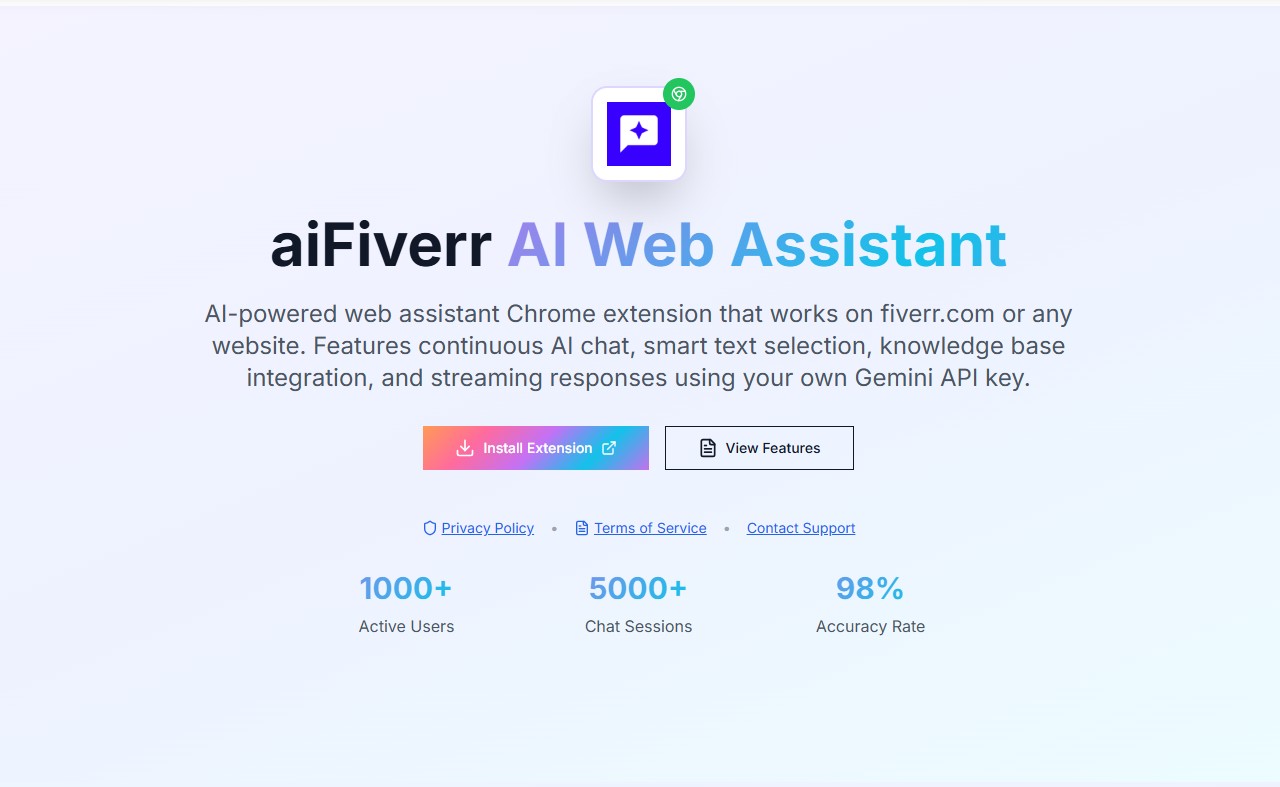 aiFiverr - AI-Powered Fiverr Assistant project screenshot